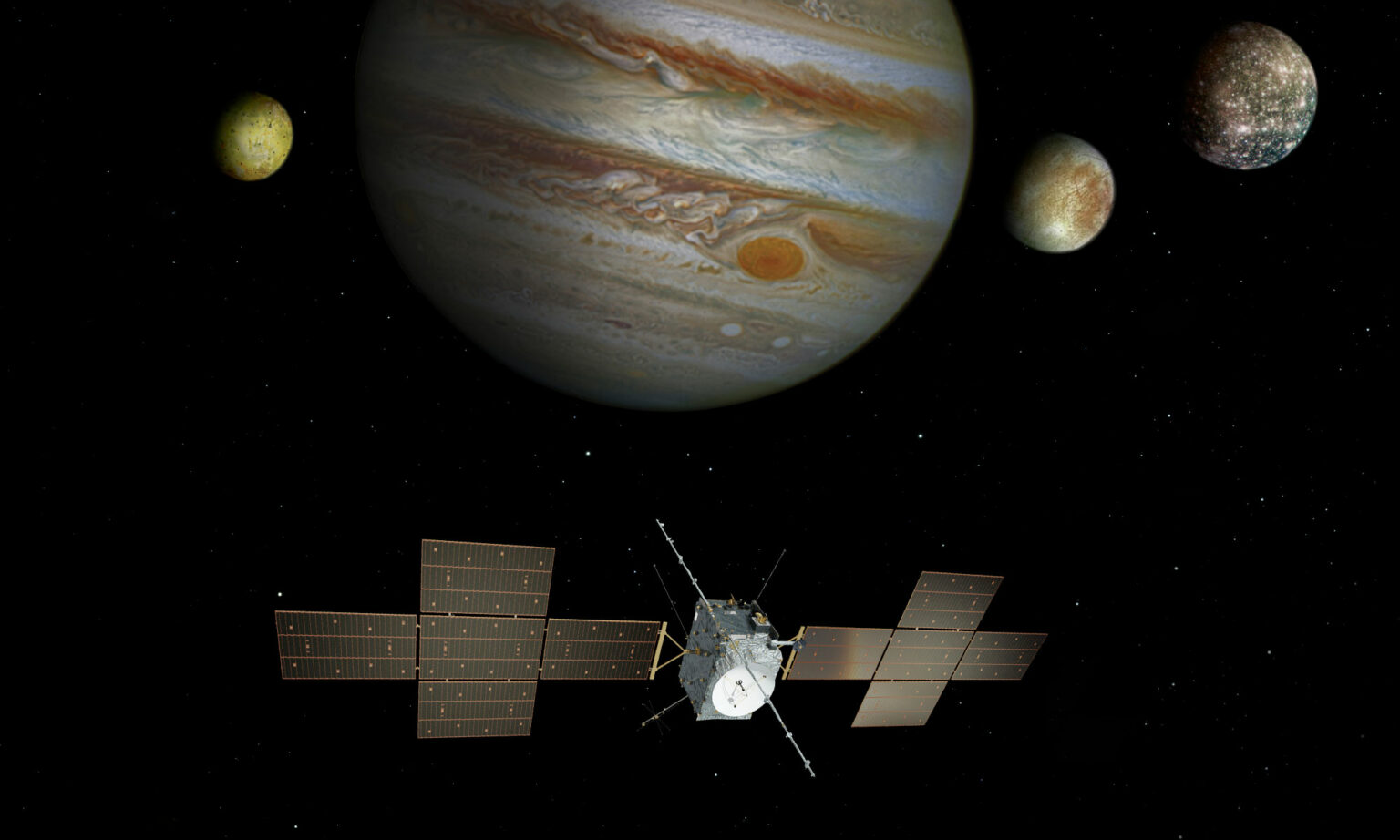 Juice siktar mot Jupiters månar Forskning & Framsteg