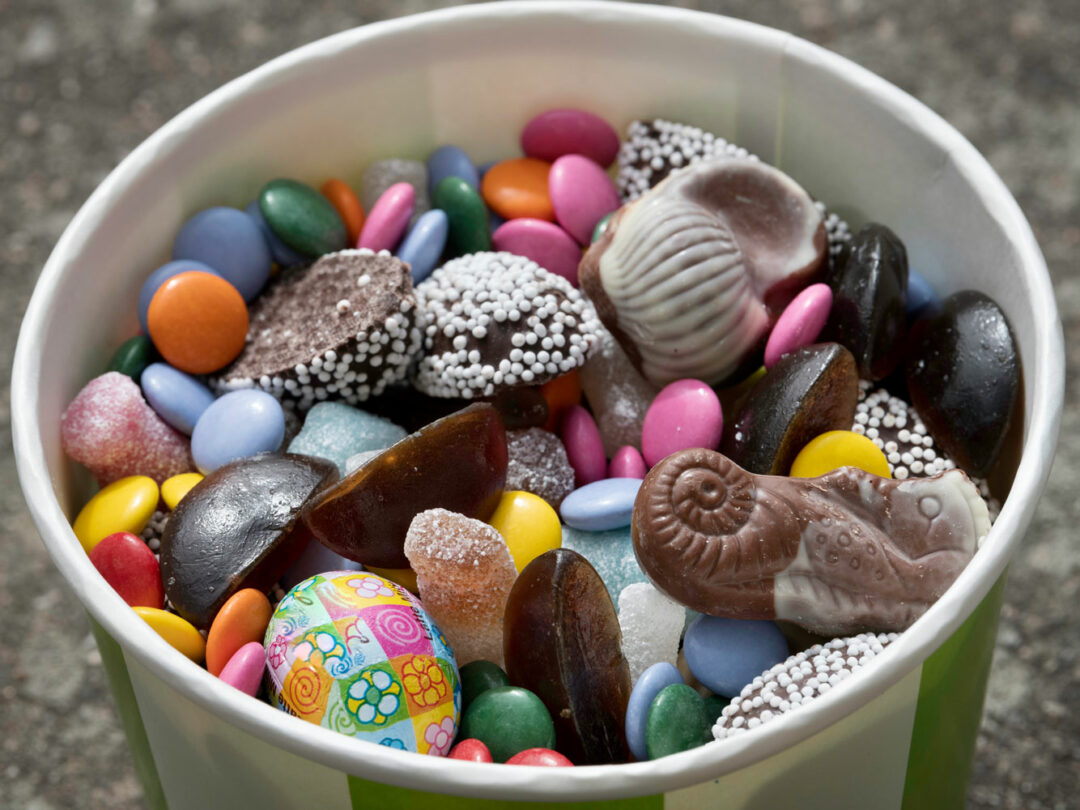 Lördagsgodis i en burk