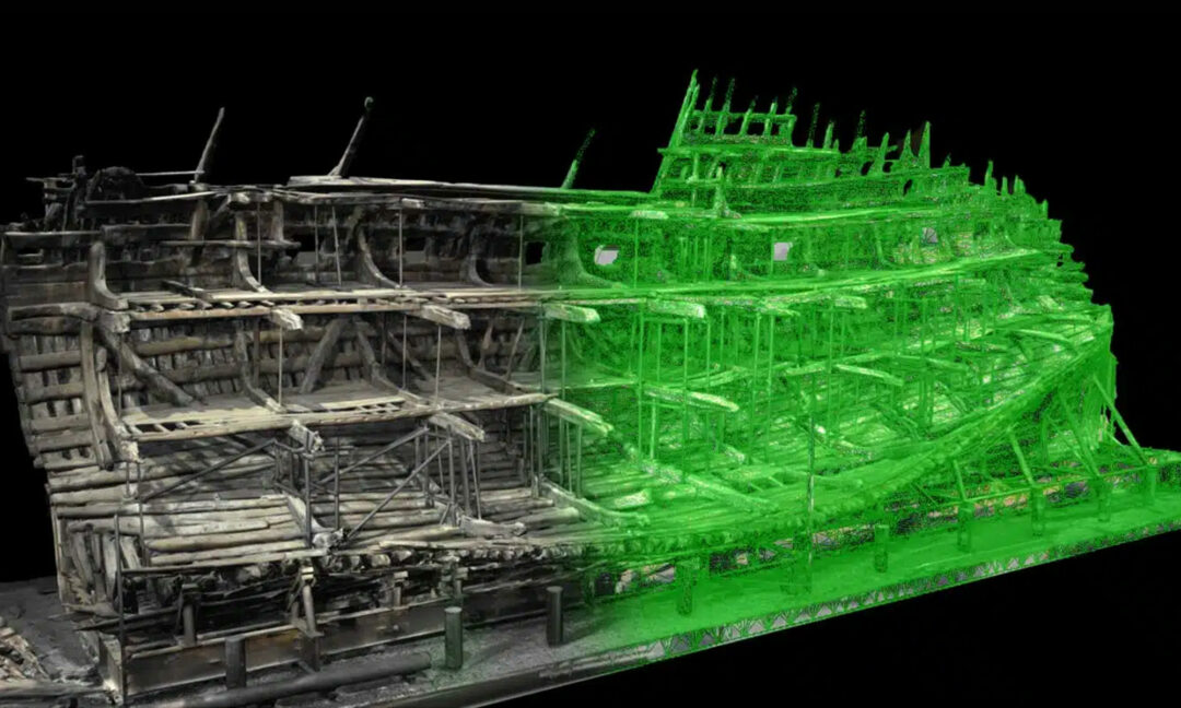 Scanning av 1500-talsskeppet Mary Rose