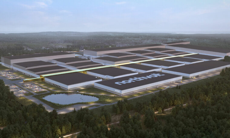 rendering av Northwolth 1 från 2022