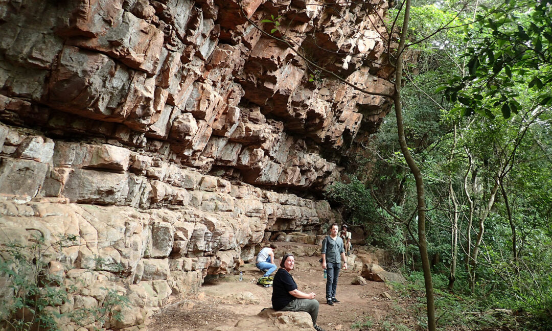 Anders Högberg och Marlize Lombard i fält i Sydafrika