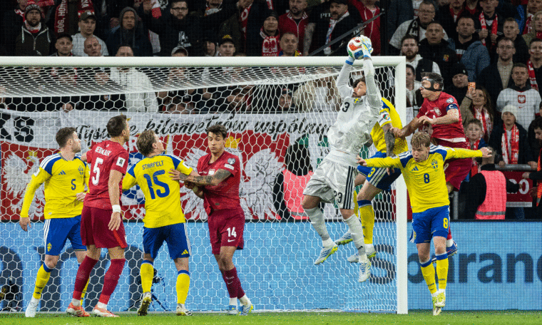 VM-kval mellan Sverige och Polen
