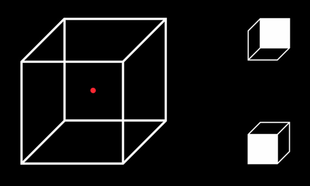 illusion med kub